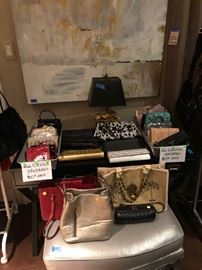 evening handbags and home decor