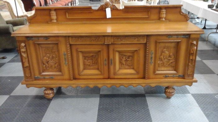 Hand carved German made buffet