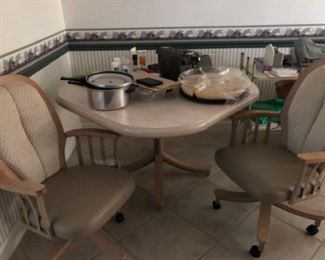 Kitchen dinette table and 3 chairs