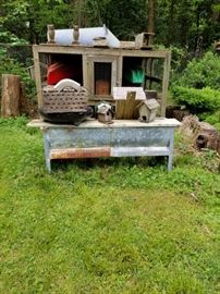 Bird Houses and Farm Equipment