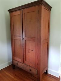 This Rustic Southern Wardrobe is a great piece for collectors of Southern Furniture. This is stained with Georgia Red Clay.