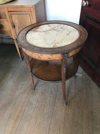 Late 19c Neoclassical style marble top table