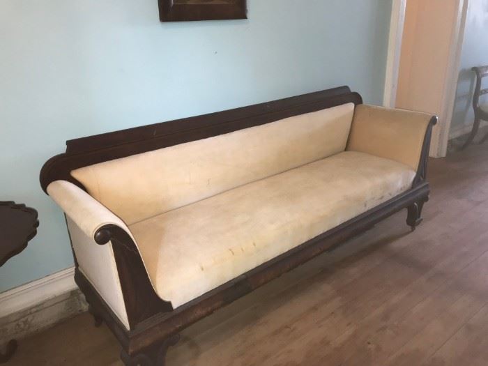 Circa 1835 sofa attributed to  Anthony Quervelle of Philadelphia