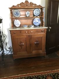 Victorian Cupboard with carved detailing