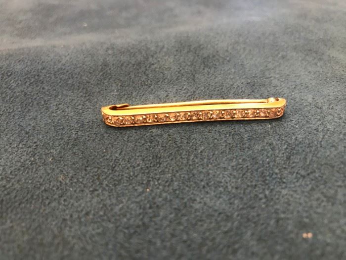 Early 20c Diamond bar pin