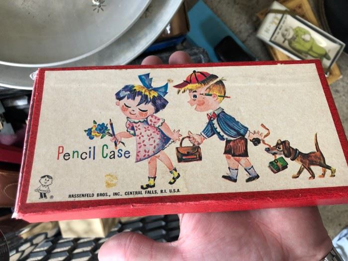 vintage pencil case