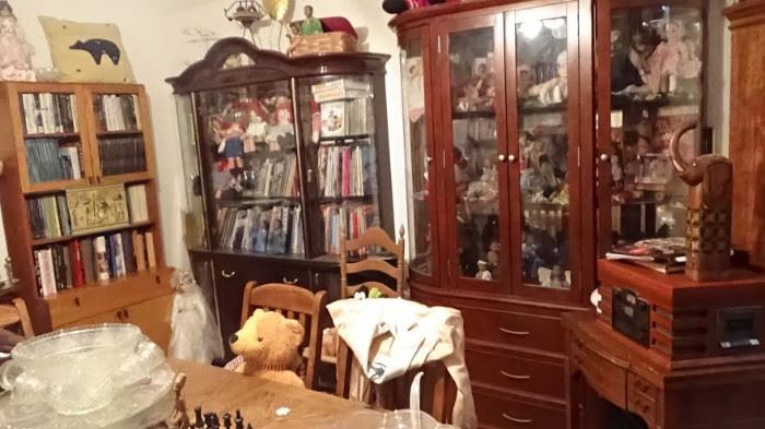 20 china cabinets full antiques