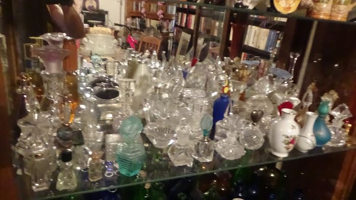 crystal and perfume bottle collection