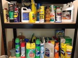 Assortment of Cleaning Supplies, Etc