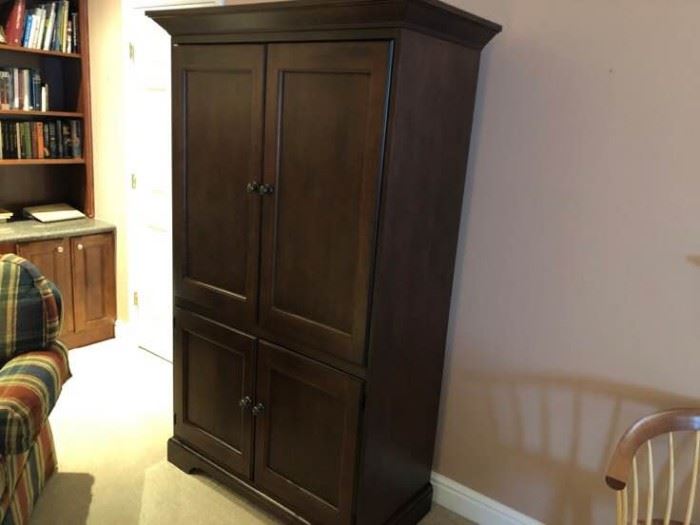 Solid Wooden Armoire Cabinet