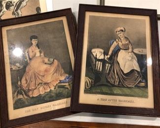 Original Currier & Ives prints 