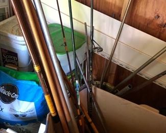Fishing poles 