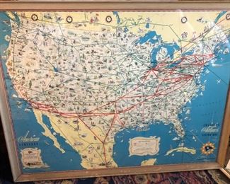 American Airlines map