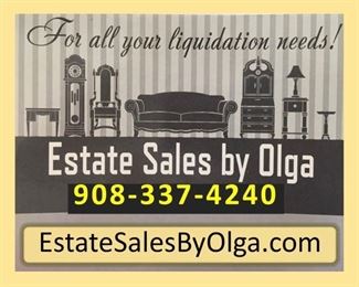 Estate Sales By Olga in Summit NJ for 2 Day Liquidation Sale