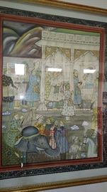 Painting on silk