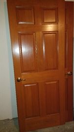 Two solid wood doors