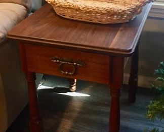 Side Table and Basket