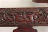 Detail in carved settee