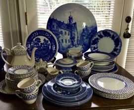 Beautiful vintage blue dishware