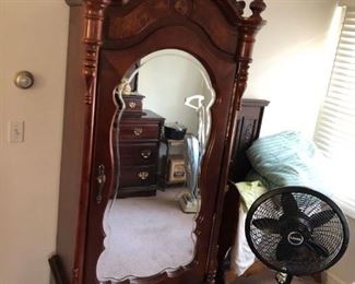 armoire with mirror