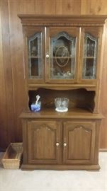 small 2 piece china cabinet
