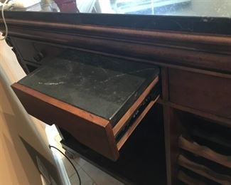 Ashley Chestnut Bar with Granite top and lovely detail