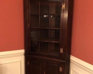 Henkel Harris Corner Cabinet in Excellent condition This Item can be sold EARLY .$750  SOLD