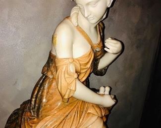 LARGE LIFE SIZE MARBLE SCULPTURE