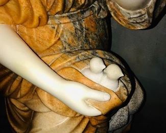 LARGE LIFE SIZE MARBLE SCULPTURE