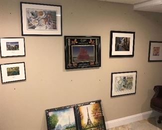 BEAUTIFUL COLLECTION OF FRAMED ART