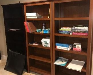 BOOKSHELVES AND BOOKS