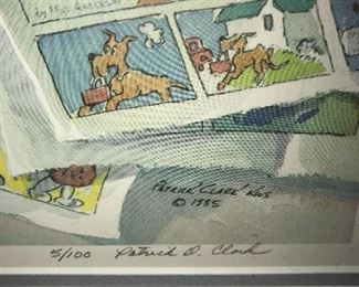 PATRICK CLARK KWS 1985 SIGNED LITHOGRAPHS