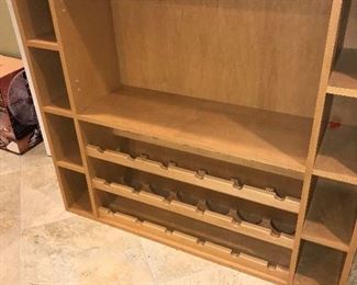 LARGE WOODEN WINE RACK / BAR