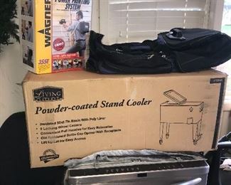 POWDER-COATED STAND COOLER-BRAND NEW!