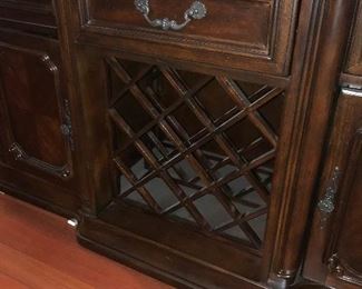 BEAUTIFUL BUFFET WITH WINE RACK