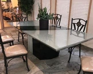 POSTMODERN  / CONTEMPORARY DINING  TABLE BY ROUGIER