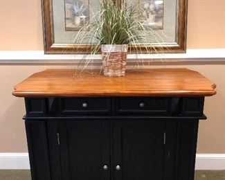 TV Stand with storage in front and book/cd shelves on sides!