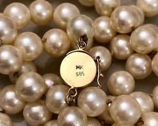 Pearls with 14k clasp