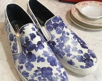 Michael Kors slip on floral sneakers