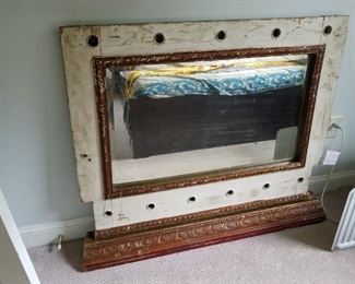 antique lighted theater mirror