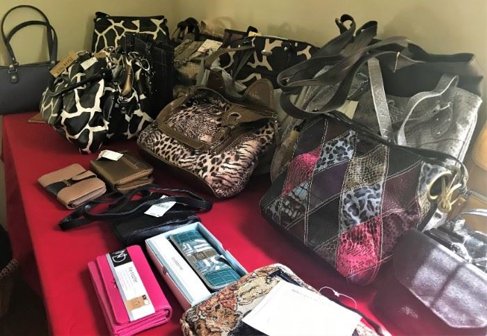 New, tagged Handbags/purses (wallets not pictured): Liz Claiborne, Nobo, New Direction, Kim Rogers & more