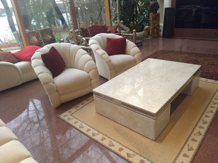 Travertine Coffee Table