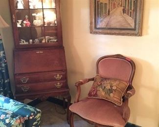 Petite Secretary  -   French Velvet Chair