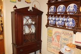 1849's mahogany china cabinet