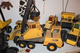 metal trucks, some Tonka