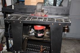 Craftsman router and steel floor stand
