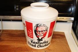 vintage KFC glass hanging lamp shade