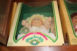 large collection of Cabbage Patch, many NIB. also accessories NIB
