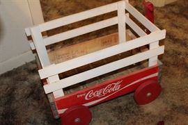 doll wagon made from a Coke crate