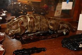 ceramic panther, approx 30"